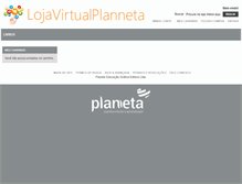 Tablet Screenshot of loja.planetaeducacao.com.br